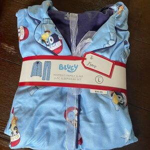 Bluey Women's Family Sleep 2-Pc Sleepwear Set - Blue